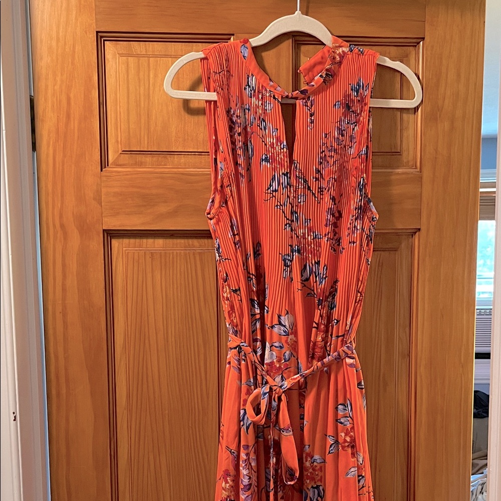 DR2 Orange Floral Maxi Dress
